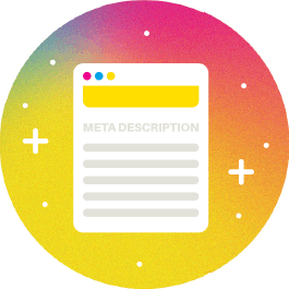 Meta description with colors