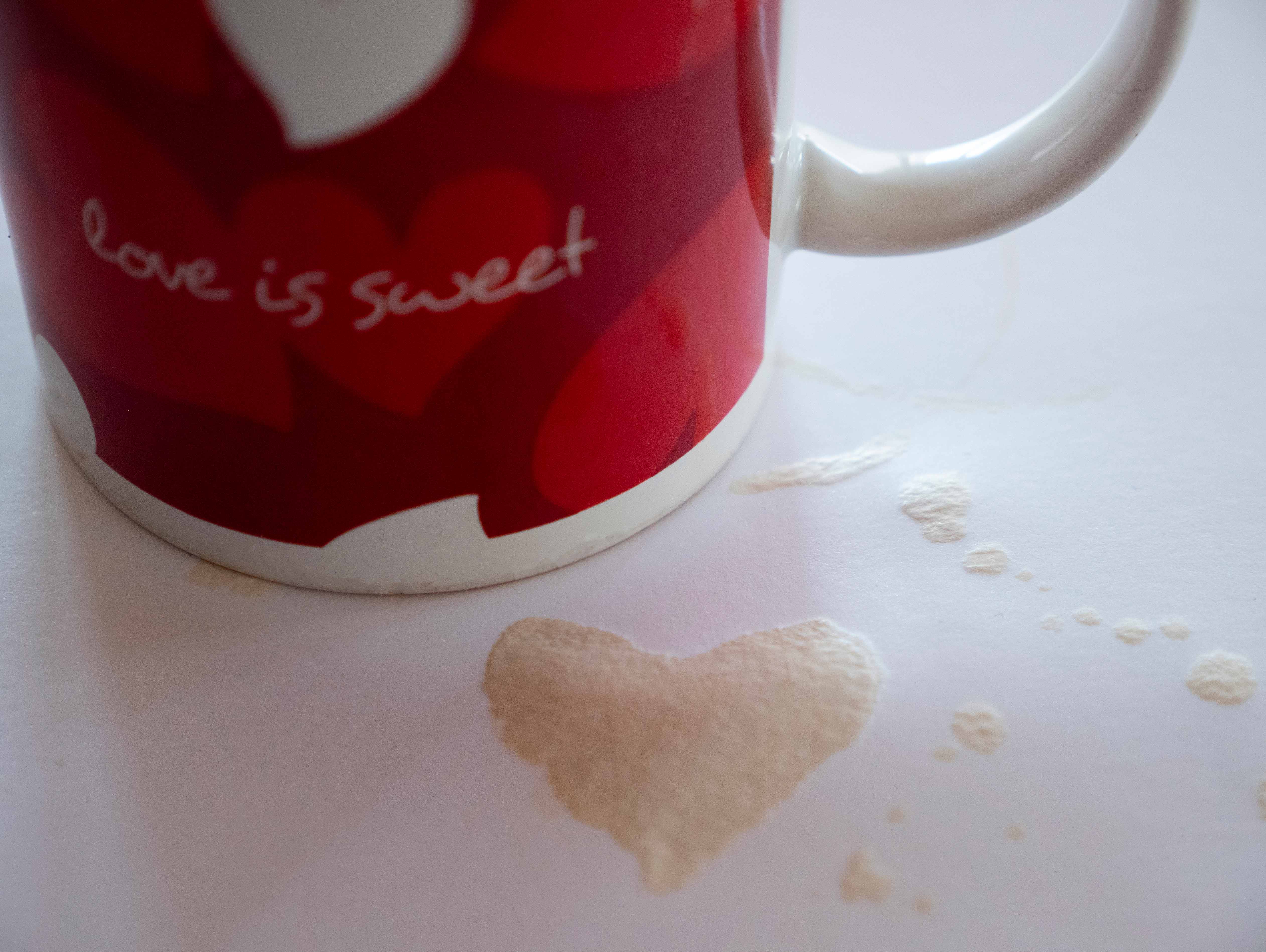 heart coffee mug